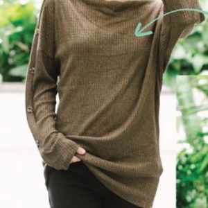 Adore Olive Long Sleeve Top